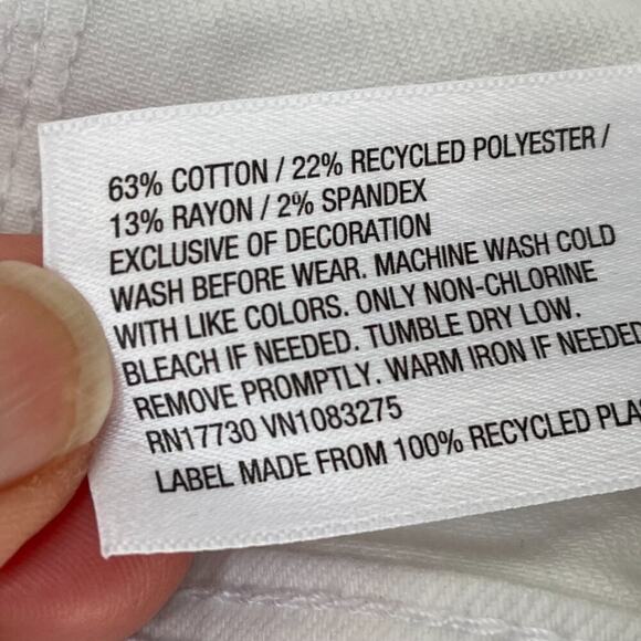 Cat & Jack Girl's Cotton Blend White Denim/Jean Jacket Snap Button Closure, 6 - Picture 6 of 12